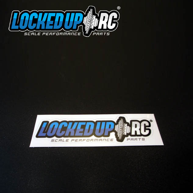Locked UP RC Logo Decal - Clear Back 