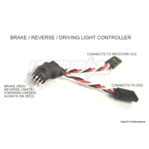 HeyOK Brake, Reverse & Driving Light Controller 