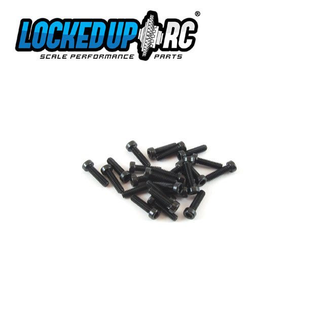 M2 x 7 socket head Differential screws  (20) black - Small Head