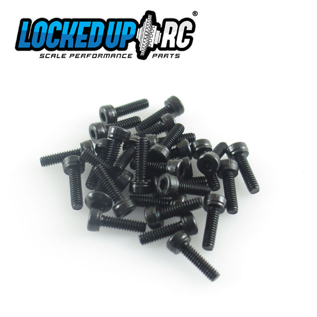 M2 x 7 socket head screws  (30) black 